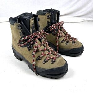 La Sportiva "MAKALU" Beige Suede Leather Hiking Boots Trek Mountaineering EUR 40